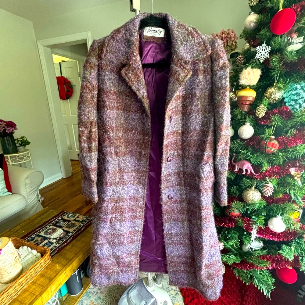 Vintage Pendleton Purple Plaid Coat